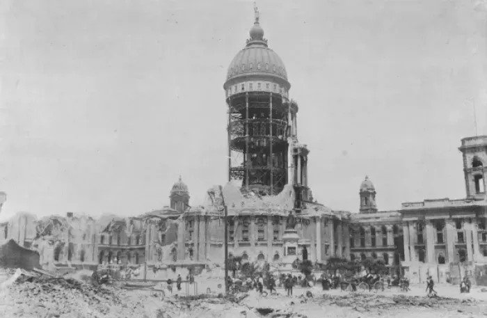 Framed Print : The San Francisco earthquake of April 18, 1906 Framed Print : The San Francisco earthquake of April 18, 1906