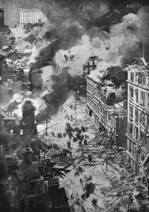 Framed Print : The San Francisco earthquake of April 18, 1906 Framed Print : The San Francisco earthquake of April 18, 1906