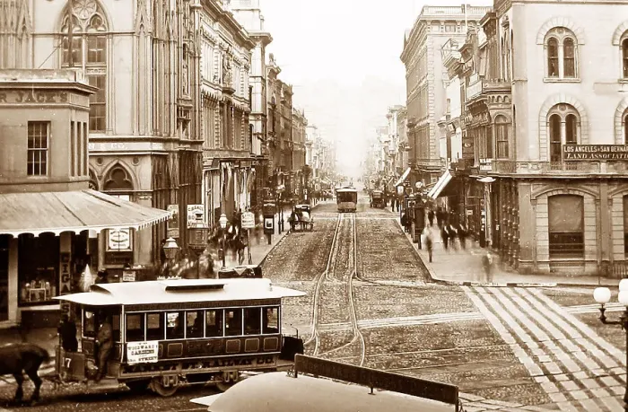 Framed Print : San Francisco street car pre-1900 Framed Print : San Francisco street car pre-1900