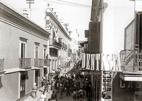 San Justo St San Juan, Puerto Rico, circa 1900