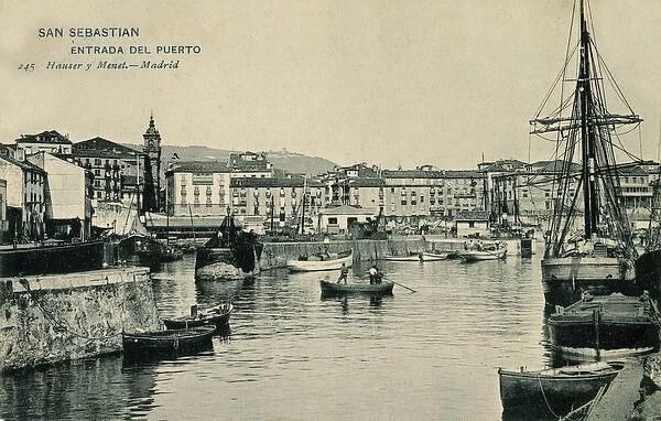 San Sebastian, Basque Region, Spain - Entrance to the Port