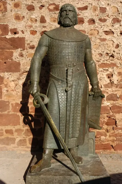 Framed Print : Sancho I of Portugal (1154-1212). Statue. Silves. Algarve. P Framed Print : Sancho I of Portugal (1154-1212). Statue. Silves. Algarve. P