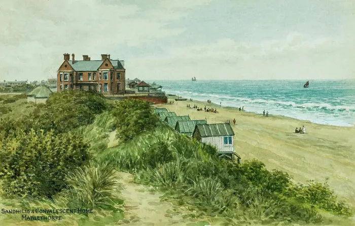 Framed Print : Sandhills and Convalescent Home, Mablethorpe, Lincolnshire Framed Print : Sandhills and Convalescent Home, Mablethorpe, Lincolnshire