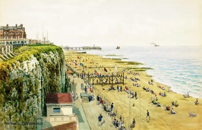 Framed Print : The Sands, Cliftonville, Margate, Kent Framed Print : The Sands, Cliftonville, Margate, Kent