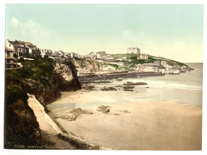 Framed Print : The Sands, Newquay, Cornwall, England Framed Print : The Sands, Newquay, Cornwall, England