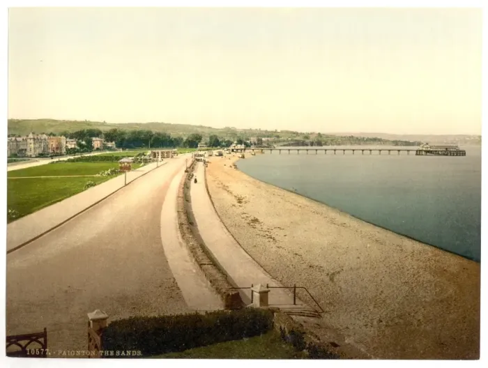 Framed Print : The sands, Paignton, England Framed Print : The sands, Paignton, England