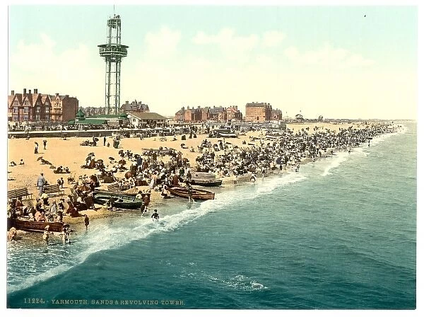 Sands and revolving tower, Yarmouth, England