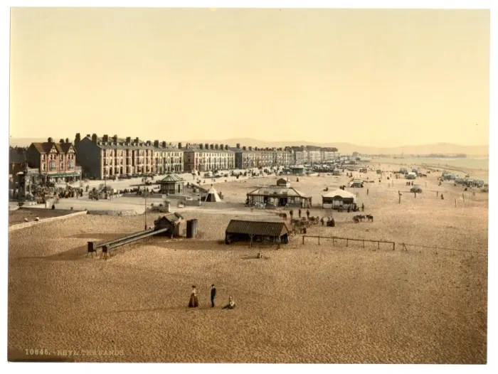 Framed Print : The sands, Rhyl, Wales Framed Print : The sands, Rhyl, Wales