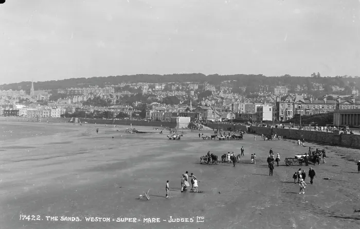 Framed Print : The Sands at Weston-super-Mare Framed Print : The Sands at Weston-super-Mare