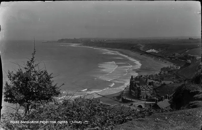 Framed Print : Sandsend from the Cliffs Framed Print : Sandsend from the Cliffs
