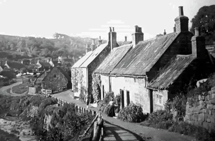 Framed Print : Sandsend near Whitby, Victorian period Framed Print : Sandsend near Whitby, Victorian period