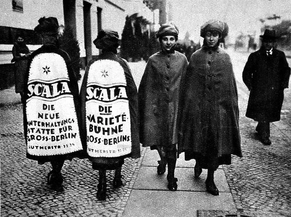 Sandwich-Board Women in Berlin, 1920