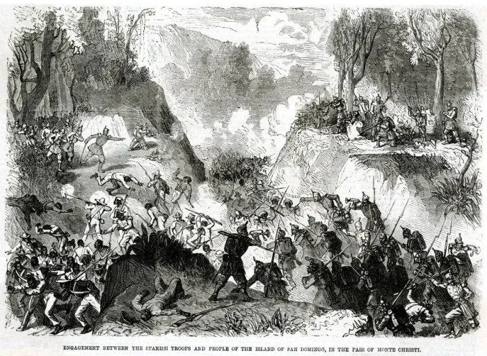 Framed Print : Sanish Troops attacking San Domingo Soldiers Framed Print : Sanish Troops attacking San Domingo Soldiers