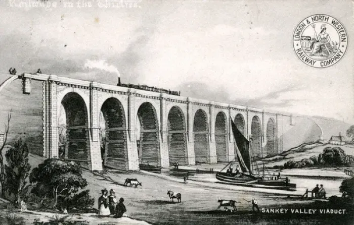 Framed Print : Sanky Valley Viaduct, Earlestown, Lancashire Framed Print : Sanky Valley Viaduct, Earlestown, Lancashire