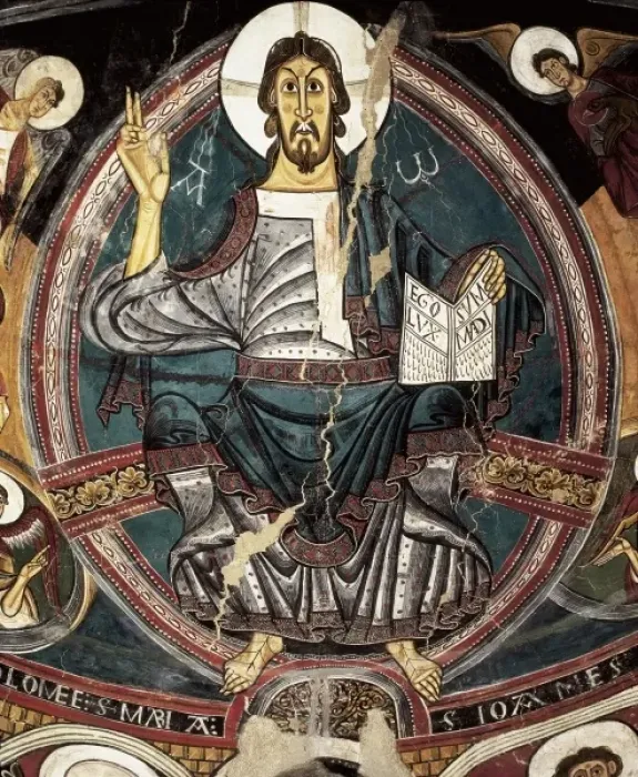 Framed Print : SANT CLIMENT DE TA܌L, Master of (12th century) Framed Print : SANT CLIMENT DE TA܌L, Master of (12th century)