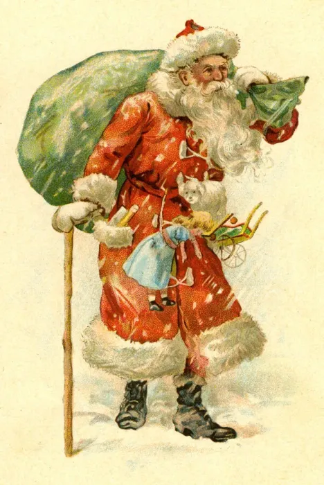 Framed Print : Santa Bearing Gifts Framed Print : Santa Bearing Gifts