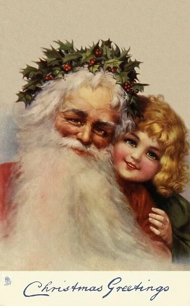 Santa and child