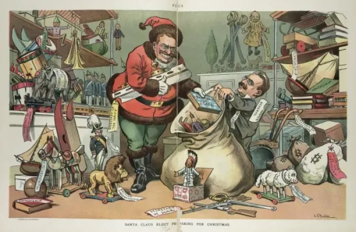 Framed Print : Santa Claus elect preparing for Christmas Framed Print : Santa Claus elect preparing for Christmas