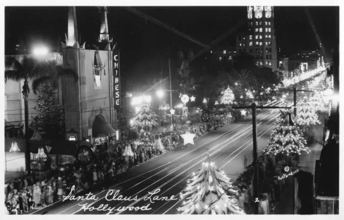 Framed Print : Santa Claus Lane, Hollywood, USA