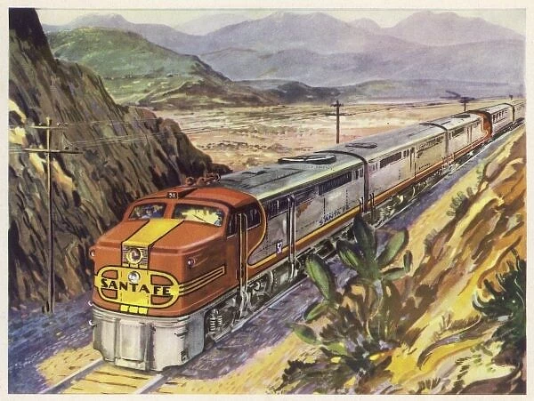 Santa Fe Railroad (Photos Prints, Framed, Posters, Cards, Puzzles 