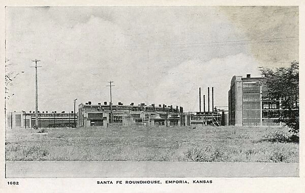 Santa Fe Roundhouse, Emporia, Kansas, USA