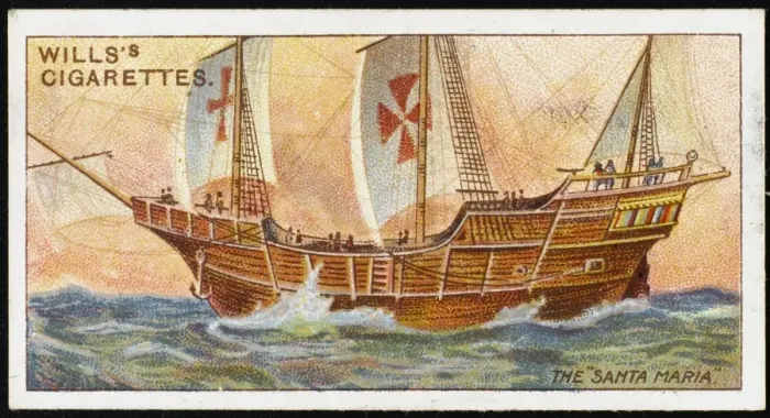 Framed Print : SANTA MARIA (CIG CARD) Framed Print : SANTA MARIA (CIG CARD)