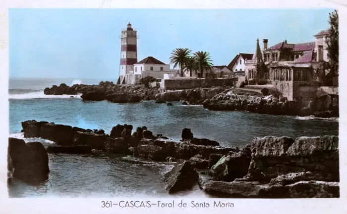 Framed Print : Santa Marta lighthouse, Estoril, Cascais, Portugal Framed Print : Santa Marta lighthouse, Estoril, Cascais, Portugal