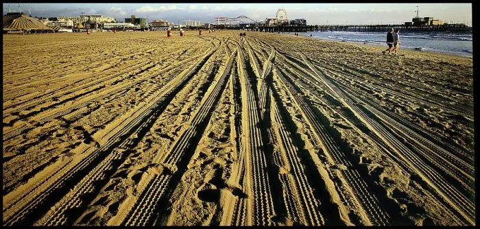 Framed Print : Santa Monica Beach - Los Angeles, USA Framed Print : Santa Monica Beach - Los Angeles, USA