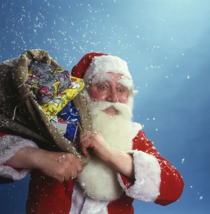 Framed Print : Santa & Presents Framed Print : Santa & Presents
