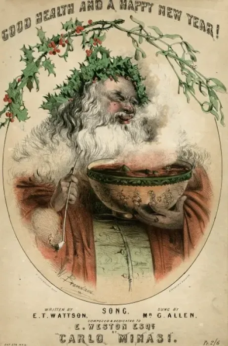 Framed Print : Santa & Punchbowl Framed Print : Santa & Punchbowl