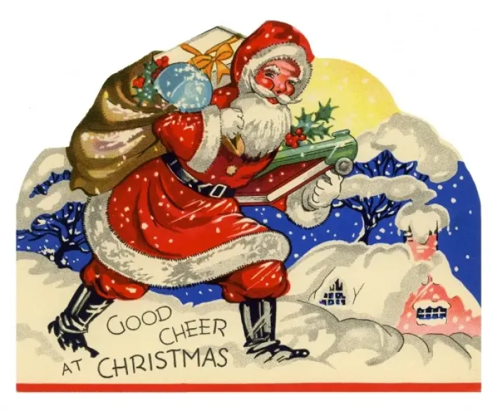 Framed Print : Santa with his sack of presents Framed Print : Santa with his sack of presents