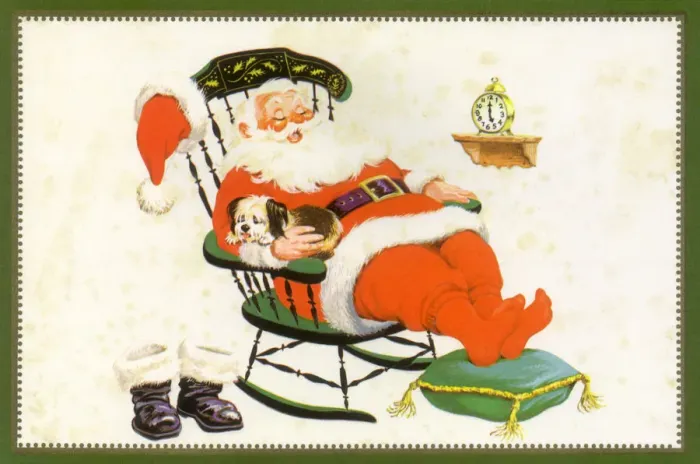 Framed Print : Santa Sleeping Framed Print : Santa Sleeping