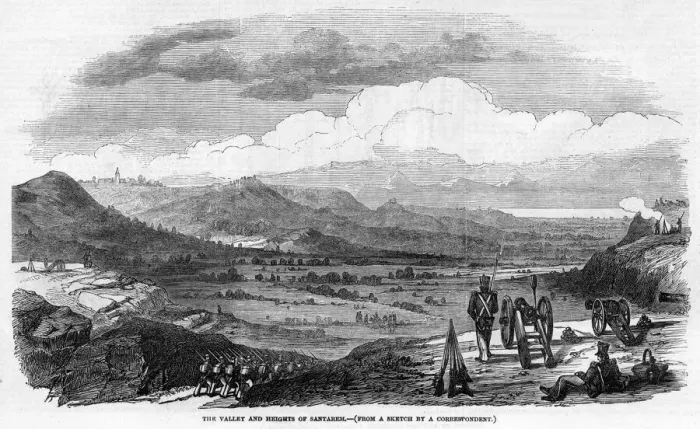 Framed Print : Santarem during 1846 civil war Framed Print : Santarem during 1846 civil war