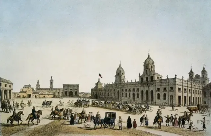 Framed Print : Santiago de Chile (1854) Framed Print : Santiago de Chile (1854)