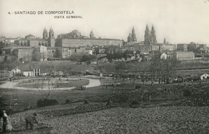 Framed Print : Santiago de Compostela, Spain - General Panoramic View Framed Print : Santiago de Compostela, Spain - General Panoramic View
