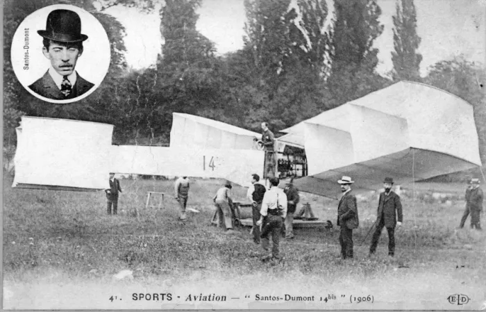 Framed Print : Santos-Dumont 14bis first flight in Europe 1906 Framed Print : Santos-Dumont 14bis first flight in Europe 1906