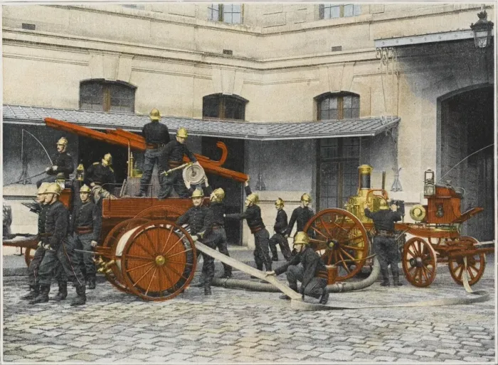 Framed Print : Sapeurs Pompiers Engine Framed Print : Sapeurs Pompiers Engine