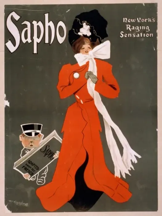 Framed Print : Sapho New Yorks raging sensation Framed Print : Sapho New Yorks raging sensation