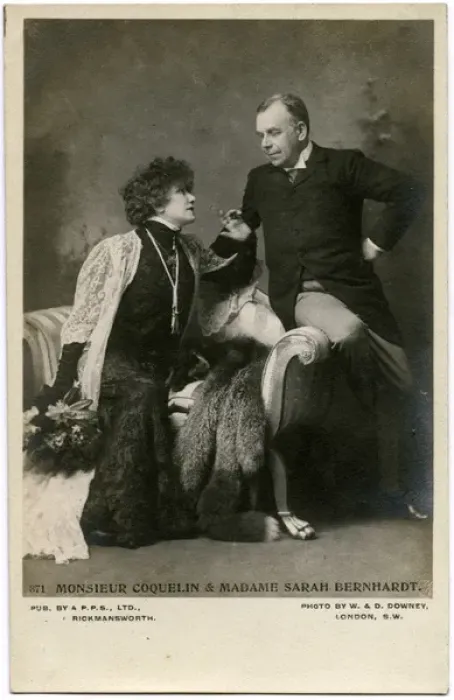 Framed Print : Sarah Bernhardt with Beno Constant Coquelin Framed Print : Sarah Bernhardt with Beno Constant Coquelin