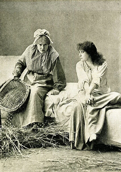 Sarah Bernhardt, French actress, as Pauline Blanchard