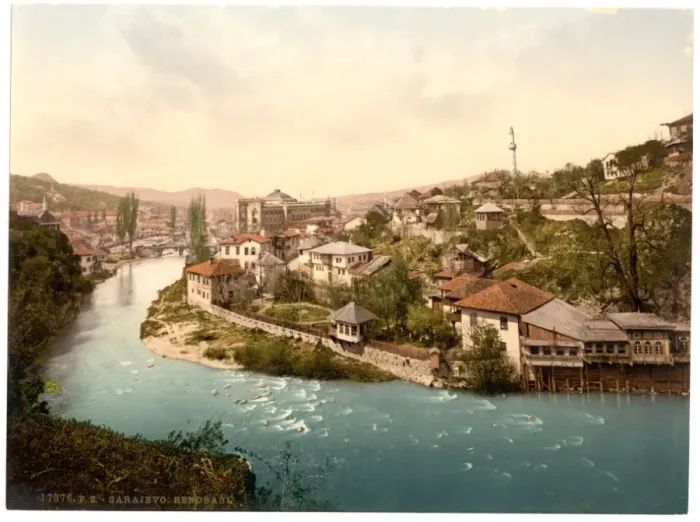 Framed Print : Sarajcvo (i. e. Sarajevo), Bendbasi, Bosnia, Austro-Hungary Framed Print : Sarajcvo (i. e. Sarajevo), Bendbasi, Bosnia, Austro-Hungary