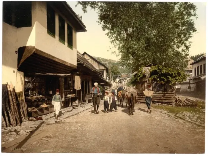 Framed Print : Sarajcvo (i. e. Sarajevo), Turkenviertal, Bosnia, Austro-Hun Framed Print : Sarajcvo (i. e. Sarajevo), Turkenviertal, Bosnia, Austro-Hun