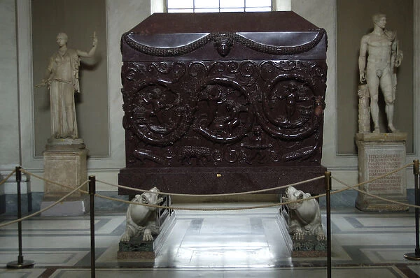 The Sarcophagus of Constantina. Red porphyry. 4th century
