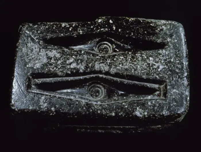 Framed Print : Sardinia. Nuragic civilization. Matrix used in the fusion of Framed Print : Sardinia. Nuragic civilization. Matrix used in the fusion of