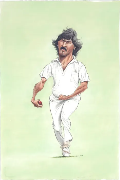 Framed Print : Sarfraz Nawaz - Pakistan cricketer Framed Print : Sarfraz Nawaz - Pakistan cricketer