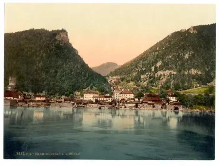 Framed Print : Sarningstein, (i. e. Sarmingstein), Lower Austria, Austro-Hu Framed Print : Sarningstein, (i. e. Sarmingstein), Lower Austria, Austro-Hu