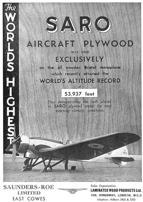 Framed Print : SARO Aircraft Plywood Framed Print : SARO Aircraft Plywood