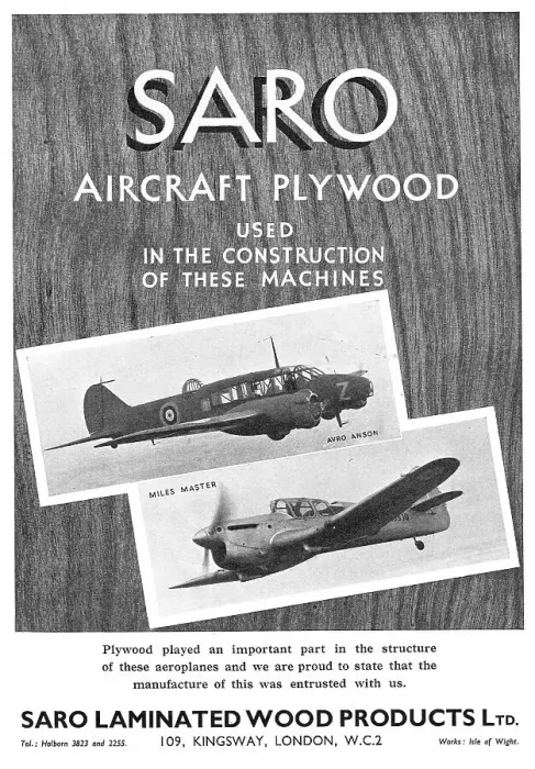 Framed Print : SARO Laminated Wood Products For Aircraft Framed Print : SARO Laminated Wood Products For Aircraft