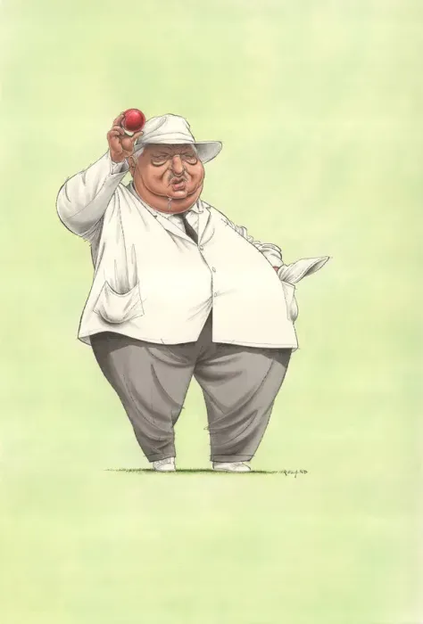 Framed Print : Saroop Kishen - Cricket umpire Framed Print : Saroop Kishen - Cricket umpire