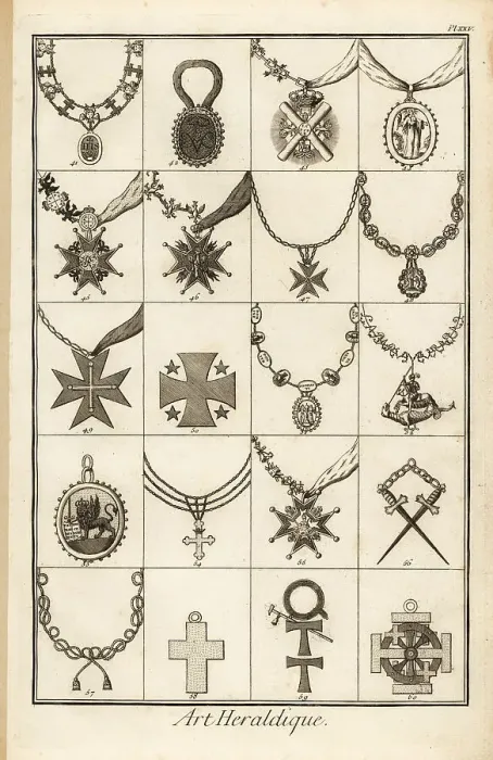 Framed Print : Sash badges of orders of chivalry Framed Print : Sash badges of orders of chivalry